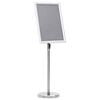 vidaXL A3 Pedestal Poster Stand Silver Aluminium Alloy