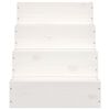 vidaXL Pet Stair White 40x49x47 cm Solid Wood Pine