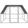 vidaXL Outdoor Chicken Cage 3x4x2 m Galvanised Steel
