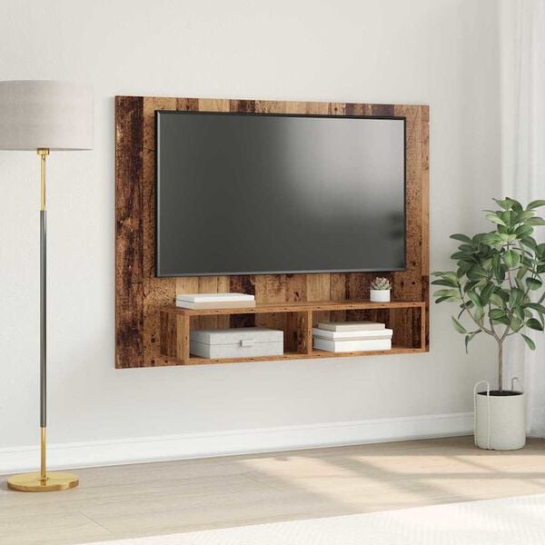 vidaXL TV Cabinet Set Old Wood 120 x 23.5 x 90 cm Engineered Wood