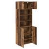 vidaXL Storage Cabinet Old Wood 80 x 42.5 x 225 cm Engineered Wood