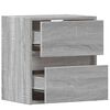 vidaXL TV Wall Cabinets with LED Lights 2 pcs Grey Sonoma 41x31x45 cm