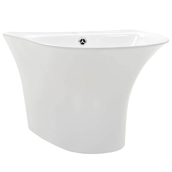 vidaXL Basin White 47 x 45 x 37 cm Glazed Ceramic