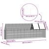 vidaXL Chicken Cage 2 pcs Silver 600 x 100 x 210 cm Galvanised Steel