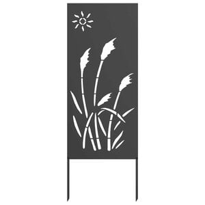 vidaXL Garden Privacy Screen Black 50 x 140 cm Cold-rolled steel