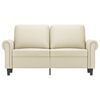 vidaXL 2-Seater Sofa Cream 120 cm Faux Leather
