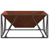vidaXL Fire Pit Brown 80 x 80 x 40 cm Weathering Steel