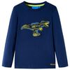 vidaXL Kids'T-shirt with Long Sleeves Navy 116