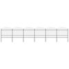 vidaXL Garden Fence with Spear Top Steel 1005x175 cm Black