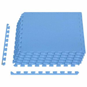 vidaXL Floor Mats 6 pcs 2,16 ㎡ EVA Foam Blue
