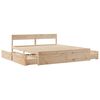 vidaXL Bed Frame without Mattress 180x200 cm Super King Solid Wood Pine
