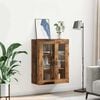 vidaXL Wall Mounted Cabinet Old Wood 69.5 x 34 x 90 cm