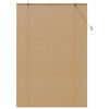 vidaXL Roller Blind with Curtains Manual Brown 150 x 220 cm Bamboo