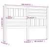 vidaXL Bed Headboard Honey Brown 146x4x100 cm Solid Wood Pine