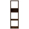 vidaXL Book Cabinet Smoked Oak 34x31x112 cm Engineered Wood