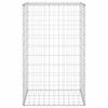 vidaXL Gabion Wall with Covers Galvanised Steel 60x50x100 cm