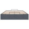 vidaXL Ottoman Bed Frame No Mattress Dark Grey Double Velvet