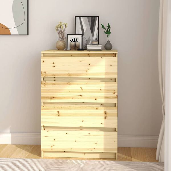 vidaXL Side Cabinet 60x36x84 cm Solid Firwood