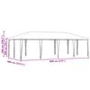 vidaXL Party Tent Green 800 x 400 x 266 cm Polyethylene and Steel