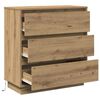 vidaXL Bedside Cabinet Artisan Oak 71 x 34.5 x 75 cm Engineered wood