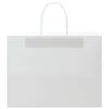 vidaXL Paper Bags 250 pcs with Handles White 32x17x25 cm
