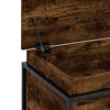 vidaXL Storage Box with Lid Smoked Oak 100x40x51.5 cm Engineered Wood