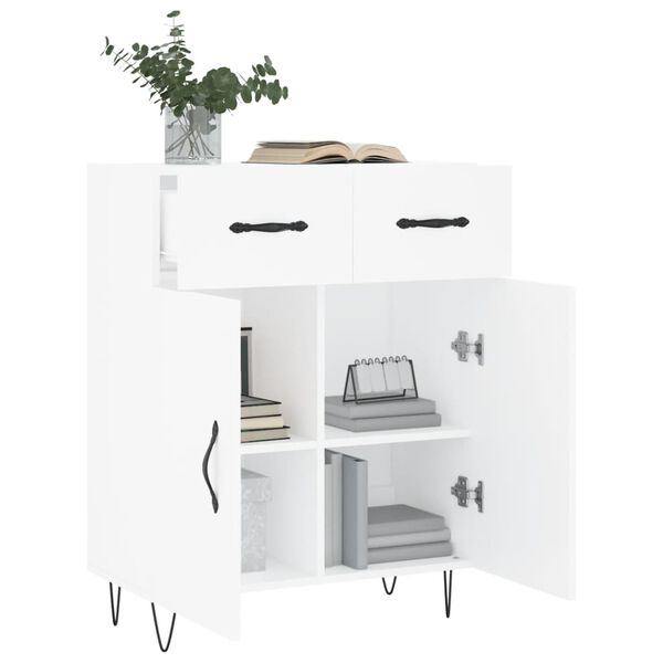 vidaXL Sideboard White 69.5x34x90 cm Engineered Wood