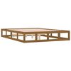 vidaXL Bed Frame without Mattress Honey Brown 150x200 cm King Size Solid Wood