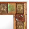 vidaXL Mirror with Buddha Cladding 80x50 cm Solid Reclaimed Wood