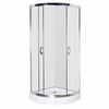 vidaXL Shower Enclosure 80 x 80 cm Curved