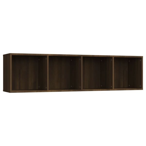 vidaXL Book Cabinet/TV Cabinet Brown Oak 143x30x36cm Engineered Wood
