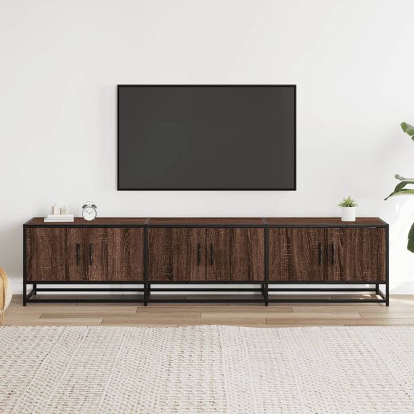 vidaXL TV Cabinet Brown Oak 180x35x41 cm Engineered Wood