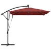 vidaXL Cantilever Banana Parasol Terracotta 249 x 249 x 250 cm