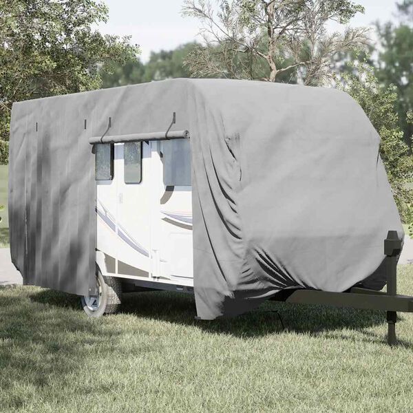vidaXL Caravan Cover Grey 550x250x220 cm Non-woven Fabric