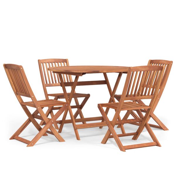 vidaXL 5 Piece Garden Dining Set Solid Wood Acacia