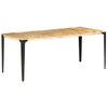vidaXL Dining Table 180x90x76 cm Solid Mango Wood