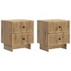 vidaXL Bedside Cabinet 2 pcs Artisan Oak 43 x 34.5 x 47.5 cm