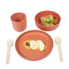 Bo Jungle 5 Piece Baby Tableware Set CPLA Terracotta