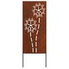 vidaXL Garden Privacy Screen Rusty 50 x 140 cm Weathering Steel