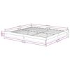 vidaXL Bed Frame without Mattress White Solid Wood Super King