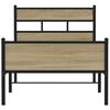 vidaXL Bed Frame without Mattress Sonoma Oak 80x200 cm Engineered Wood