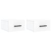vidaXL Wall-mounted Bedside Cabinets 2 pcs High Gloss White 35x35x20 cm