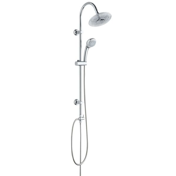 SCH&Uuml;TTE Overhead Shower Set with LED Lights GALAXIS Chrome