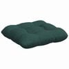 vidaXL Seat Cushions 4 pcs Dark Green 40 x 40 x 12 cm Fabric