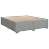 vidaXL Box Spring Bed with Mattress Light Grey 180x200 cm Fabric