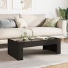 vidaXL Coffee Table with Infinity LED Black 90x50x30 cm