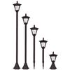 Luxform Solar LED Garden Post Light Casablanca Black 31159