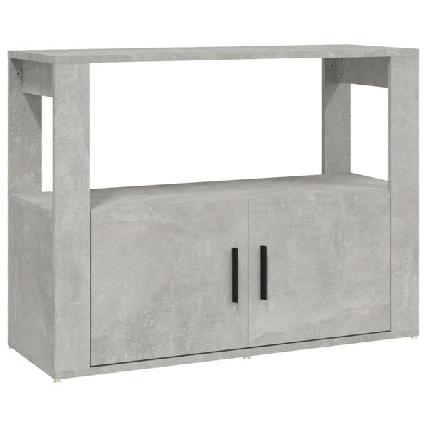 vidaXL Sideboard Concrete Grey 80x30x60 cm Engineered Wood