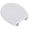 vidaXL Toilet Seats with Lids 2 pcs MDF White