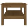 vidaXL Coffee Table Honey Brown 110x50x40 cm Solid Wood Pine